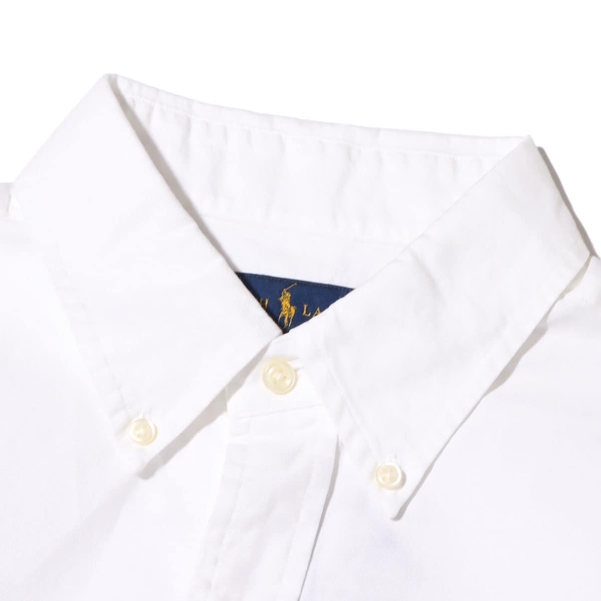 POLO RALPH LAUREN Knit Oxford Shirt WHITE 22SS-Iの画像