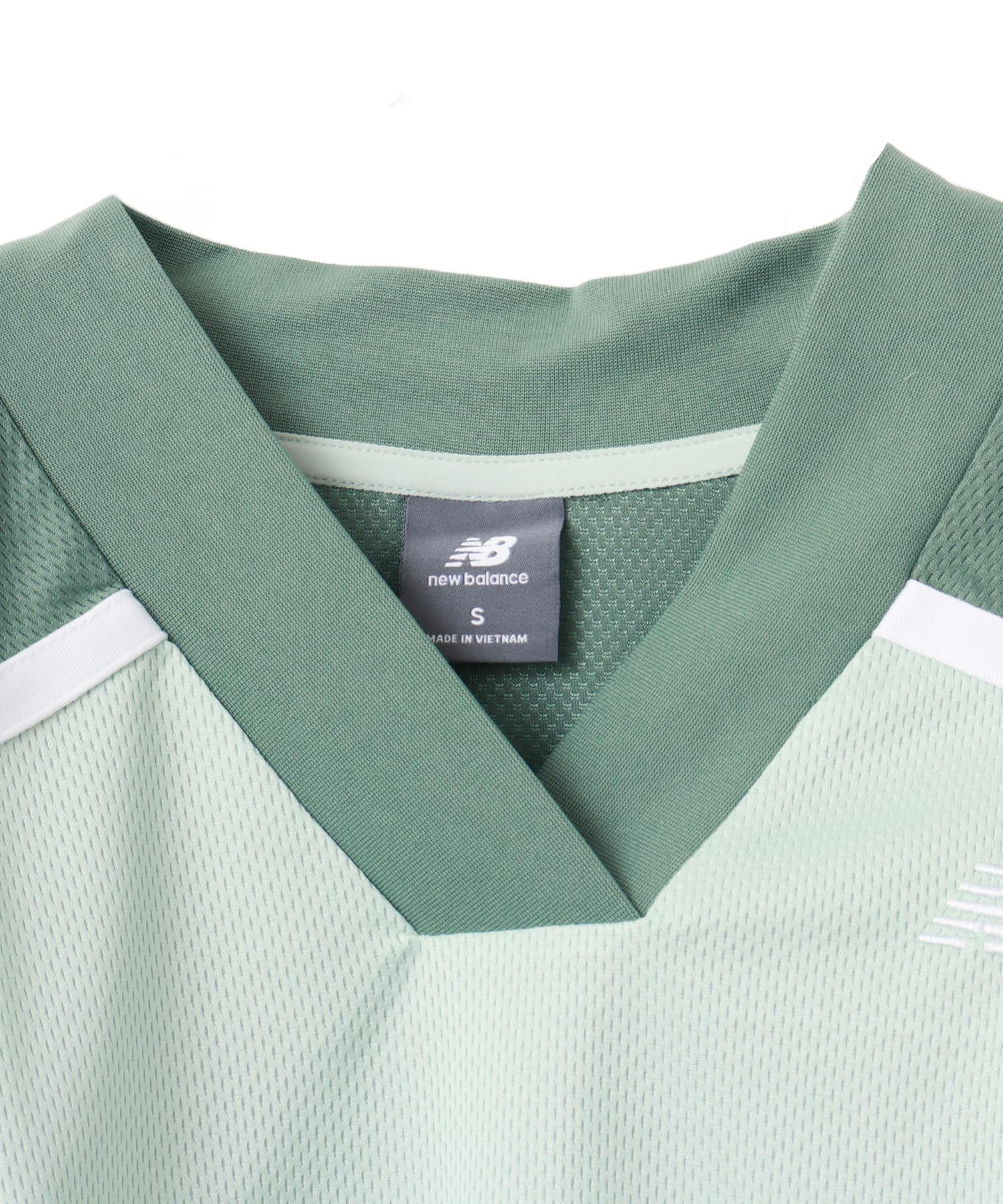 New Balance Jersey Mesh S/S T Shirt クレイアッシュの画像