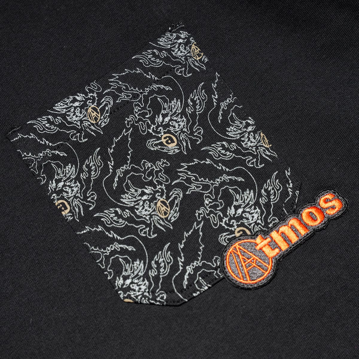 AGAINST LAB X ATMOS CAMO PKT. TEE BLACK 24SP-S