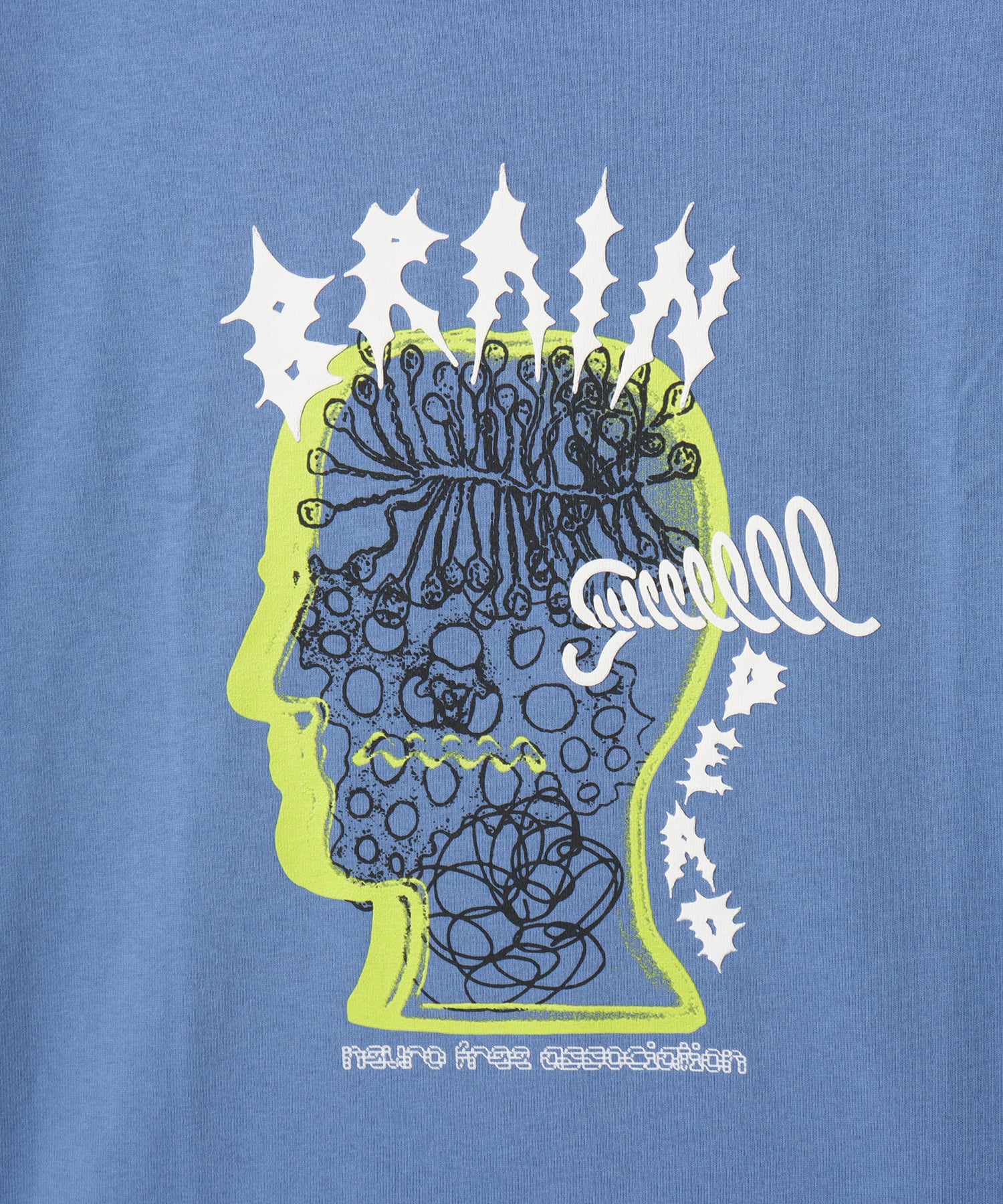 BRAIN DEAD RINGING EAR T-SHIRT BLUEの画像