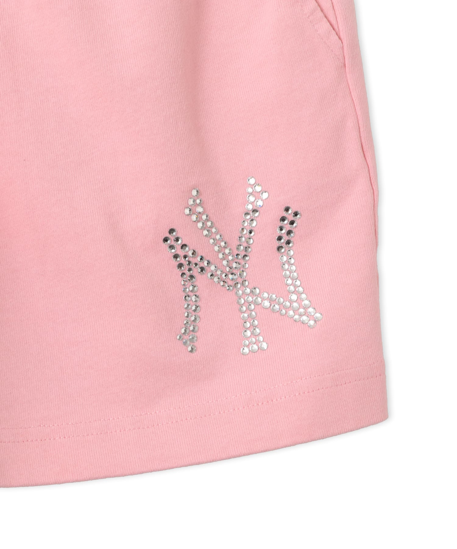 SPORTY＆RICH Yankees Krystal Disco Short Candy/Whiteの画像