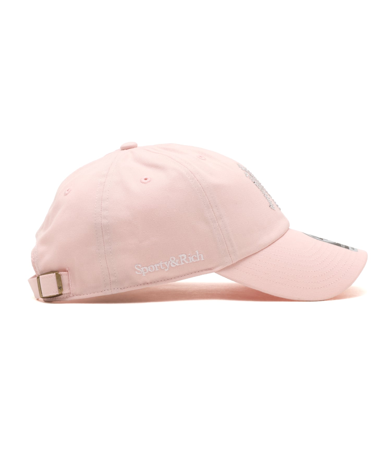 SPORTY＆RICH Yankees Krystal Hat Candy/Whiteの画像