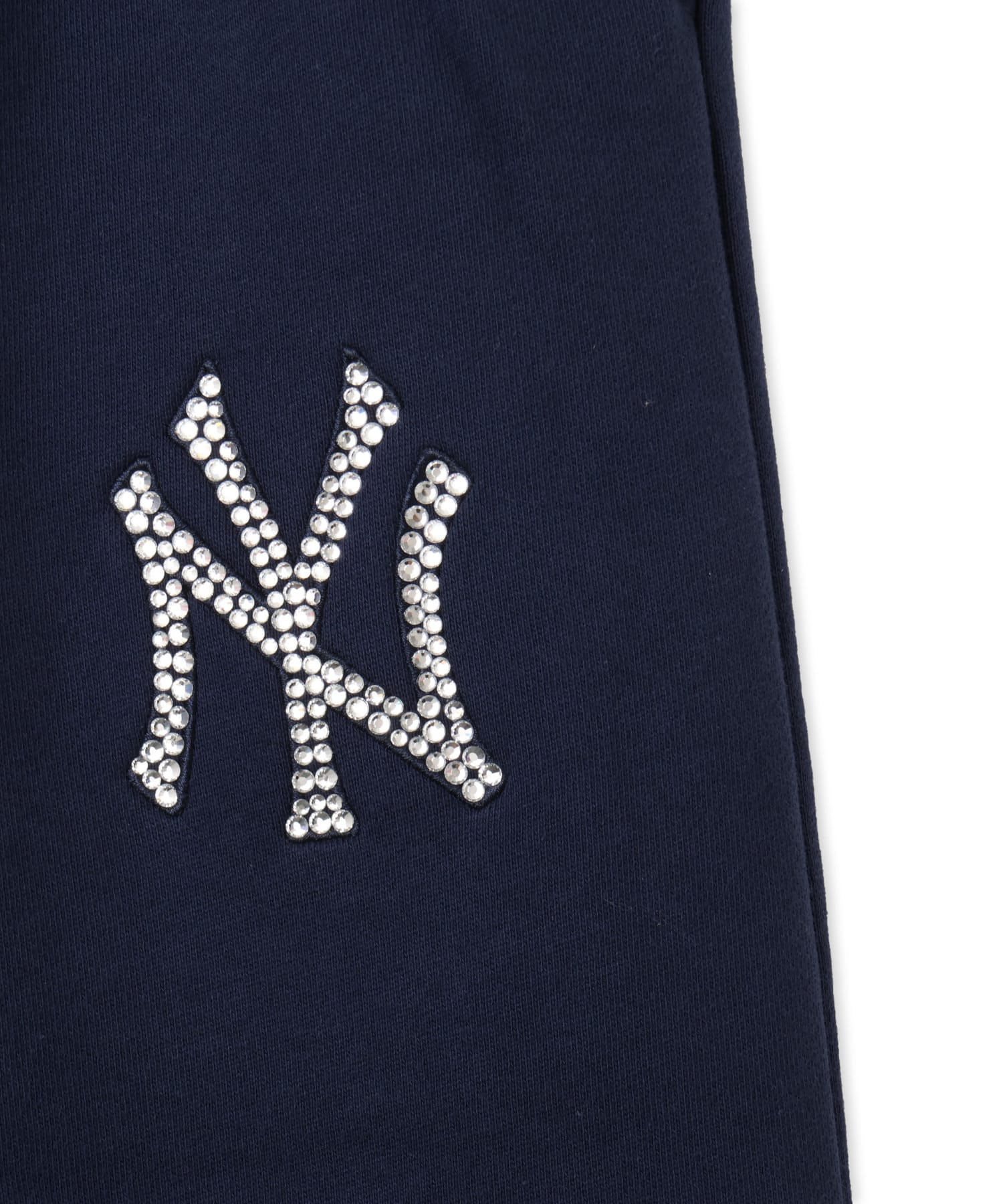 SPORTY＆RICH Yankees Krystal Wide Sweatpant Dark Navy/Whiteの画像