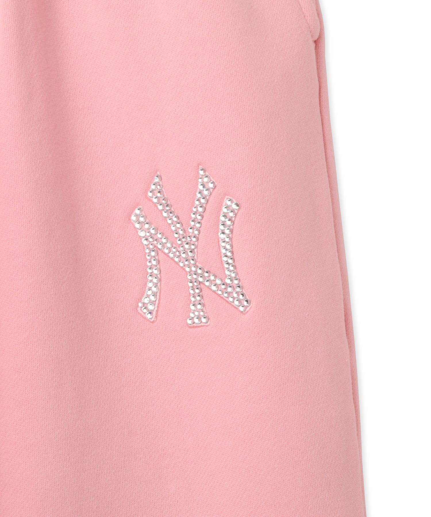 SPORTY＆RICH Yankees Krystal Wide Sweatpant Candy/Whiteの画像