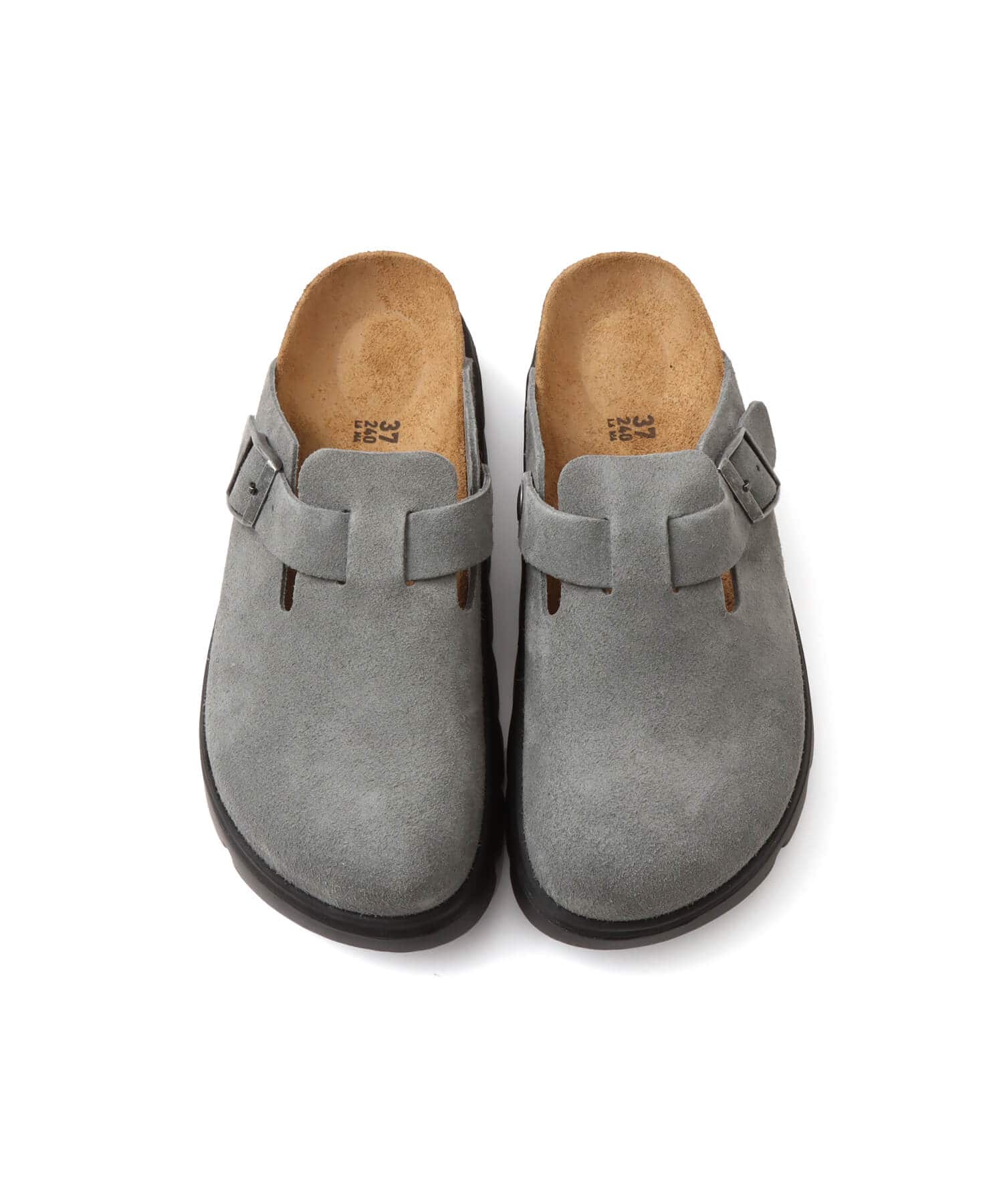 BIRKENSTOCK BOSTON CHUNKY LEVE BASALT GRAY/ BLACK BASALT GRAYの画像