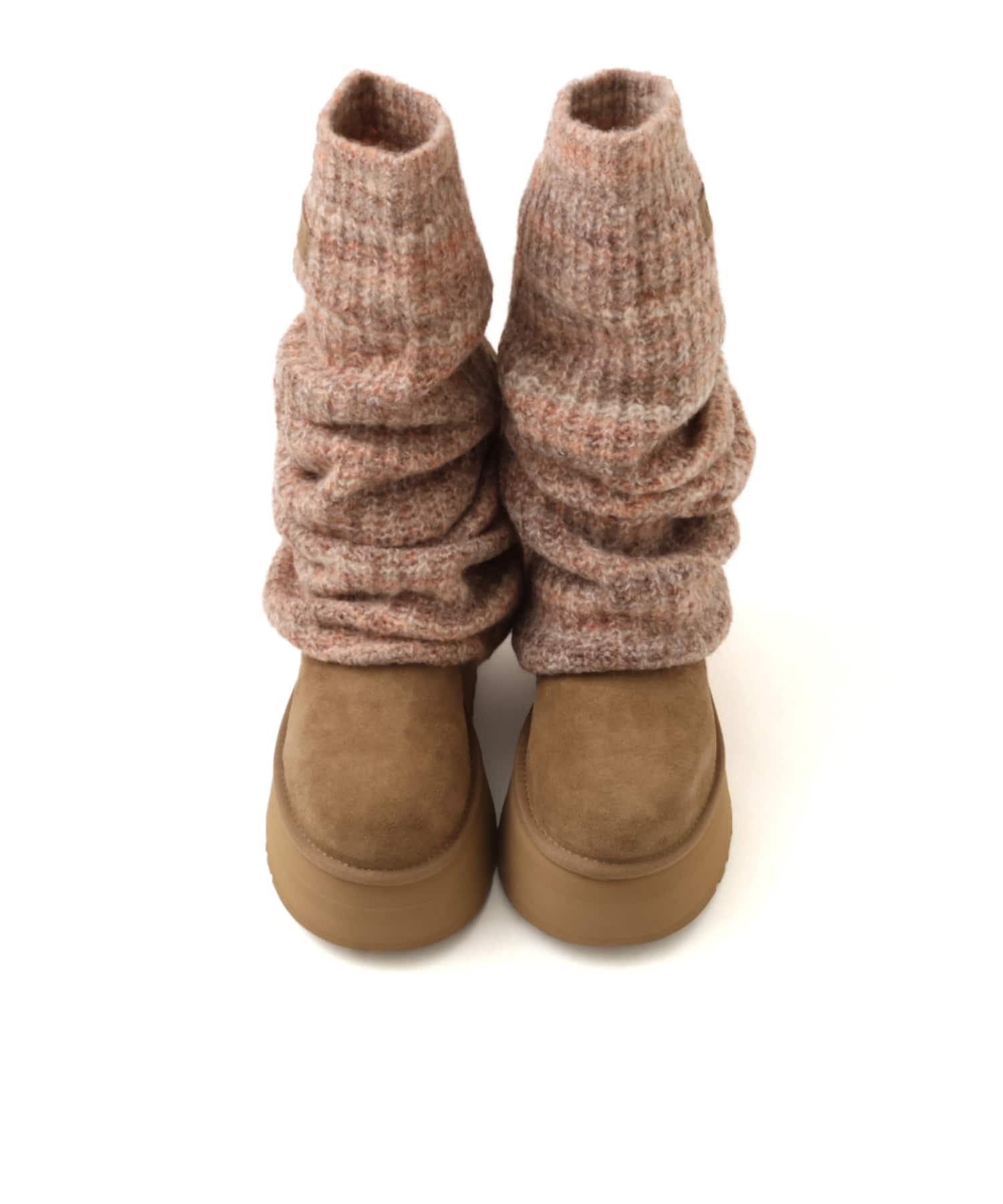 UGG W CLASSIC MINI DIPPER LEGWARMER LIGHT BRONZEの画像