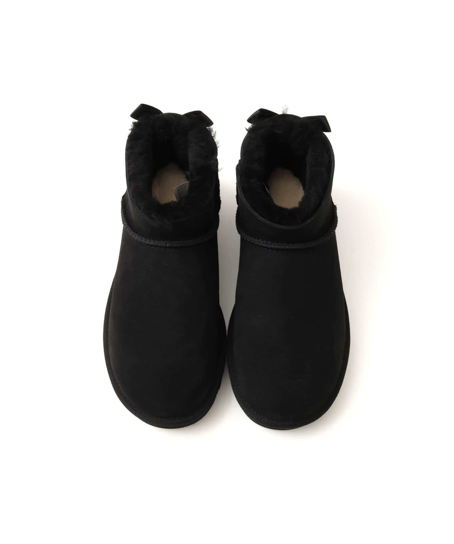 UGG W ULTRA MINI BAILEY BOW BLACKの画像