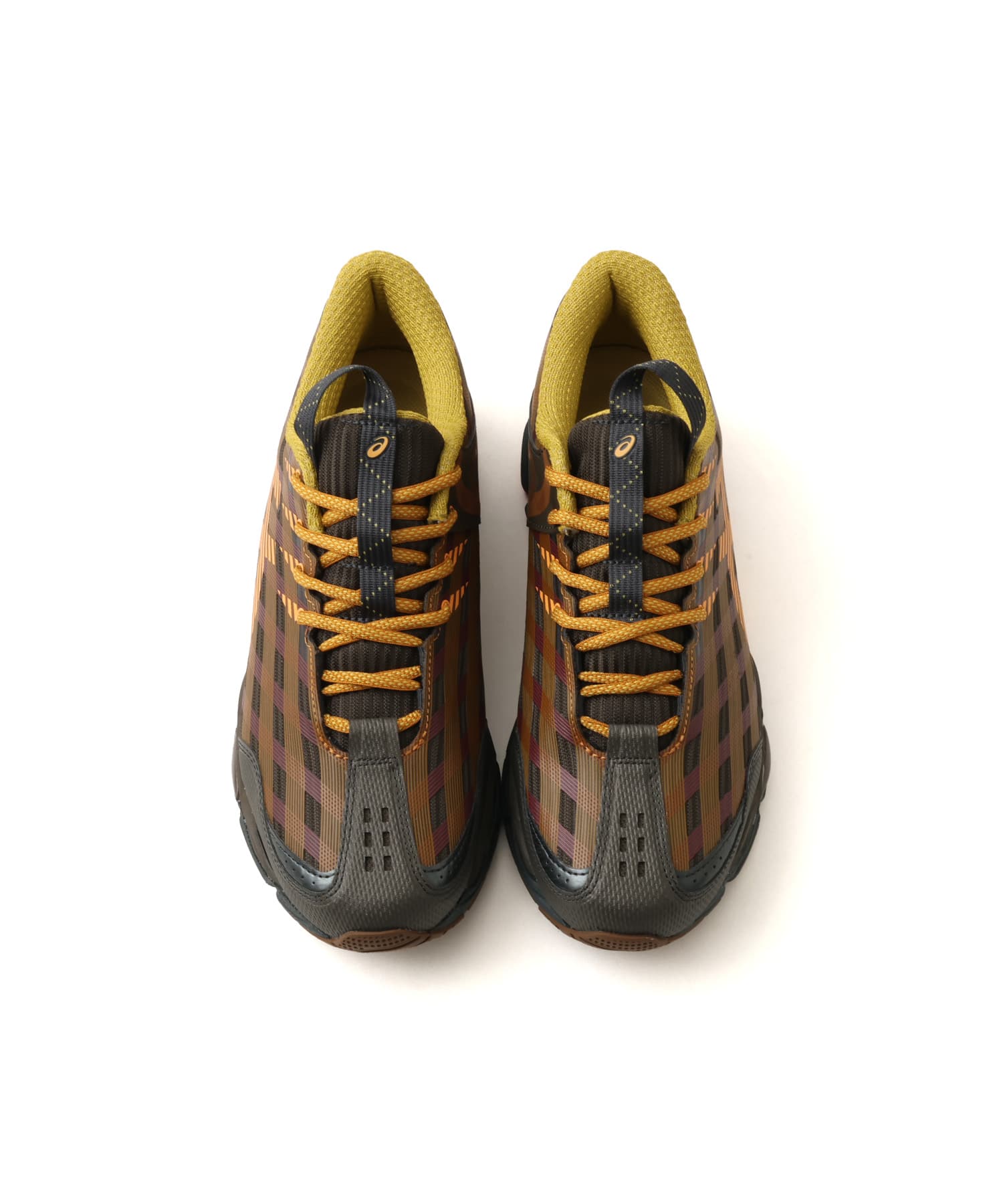 asics US8-S GEL-SJ33 BLACK COFFEE/ORANGE LILYの画像