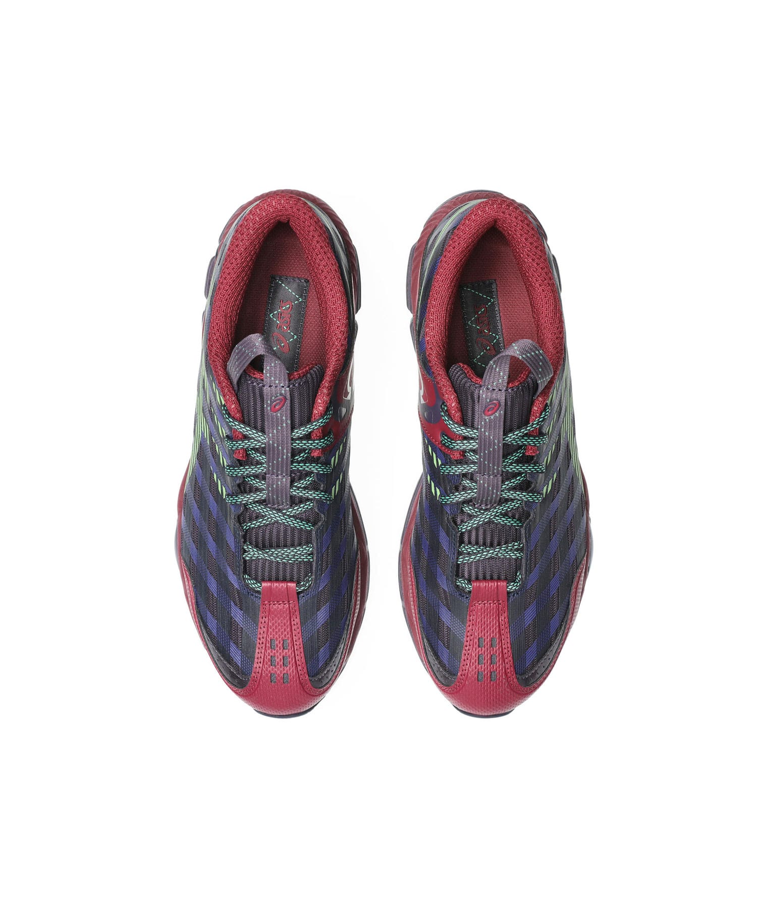 asics US8-S GEL-SJ33 DEEP PLUM/FRESH GRASSの画像