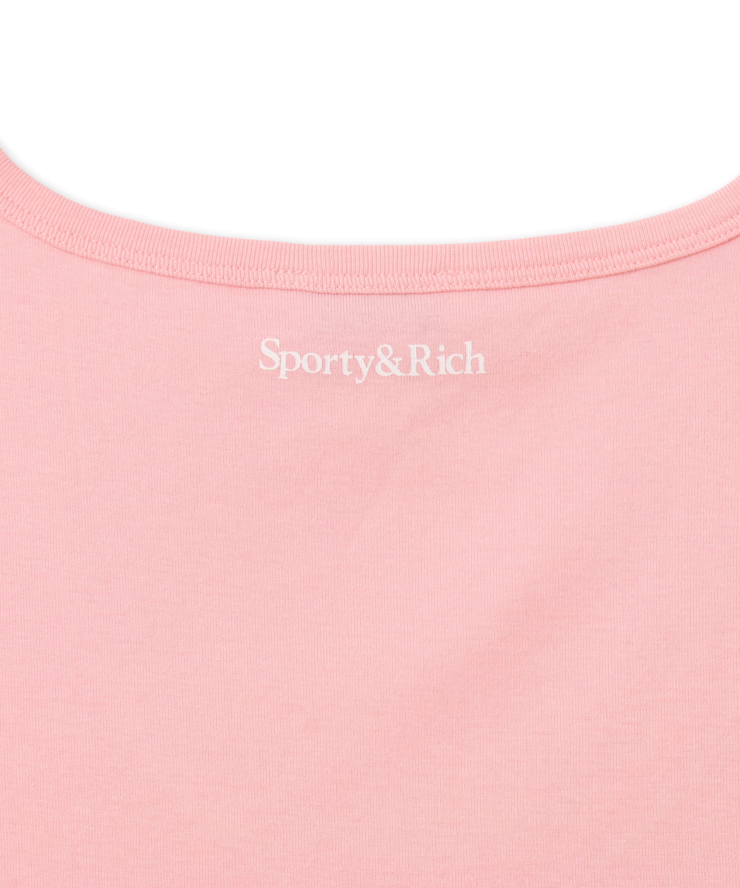 SPORTY＆RICH Yankees Krystal Cropped Tank Candy/Whiteの画像