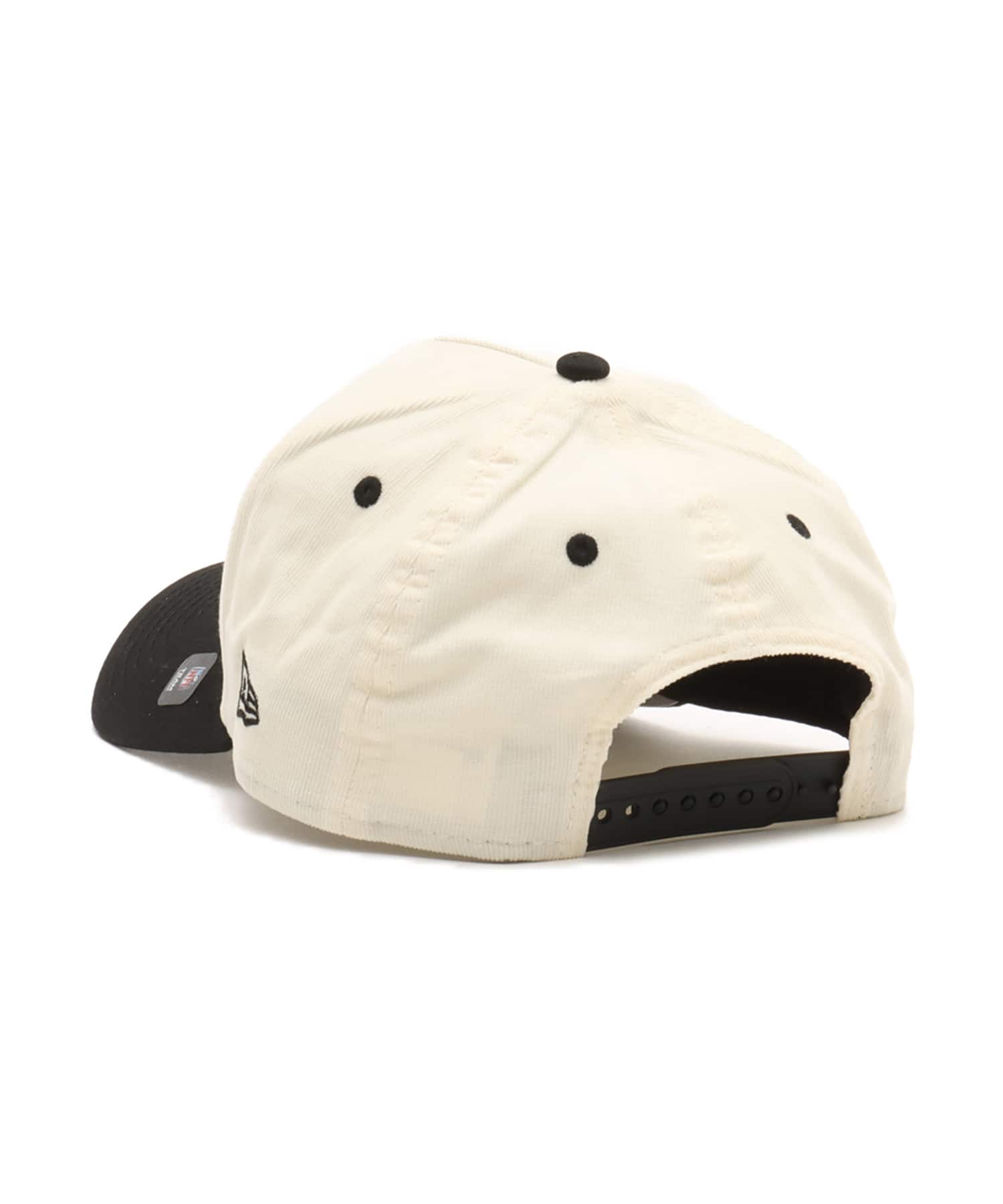 NEW ERA 9FORTY A-FRAME SUMMER CORDUROY Las Vegas Raiders CHROME BLACK VISOR BLACKの画像
