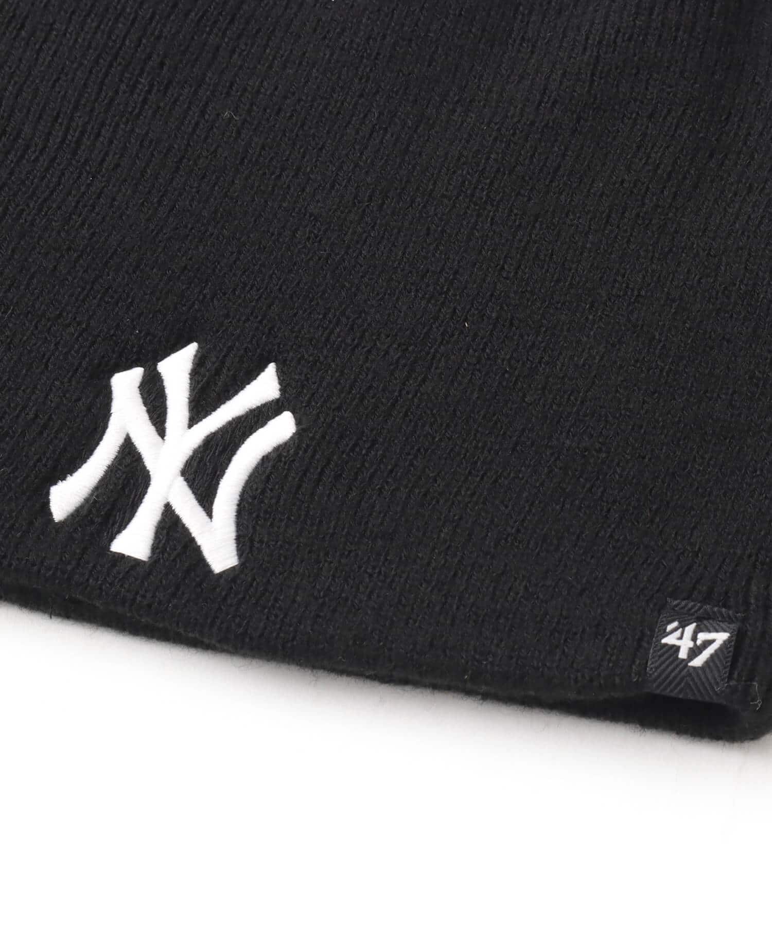 47 BEANIE NEW YORK YANKEES BLACKの画像