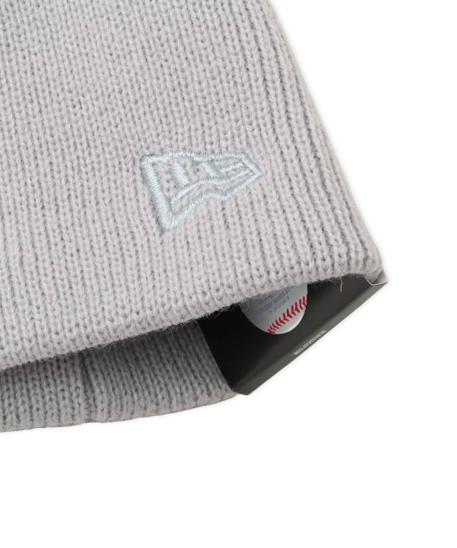 NEW ERA BASIC BEANIE Rhinestone New York Black Yankees GRAYの画像