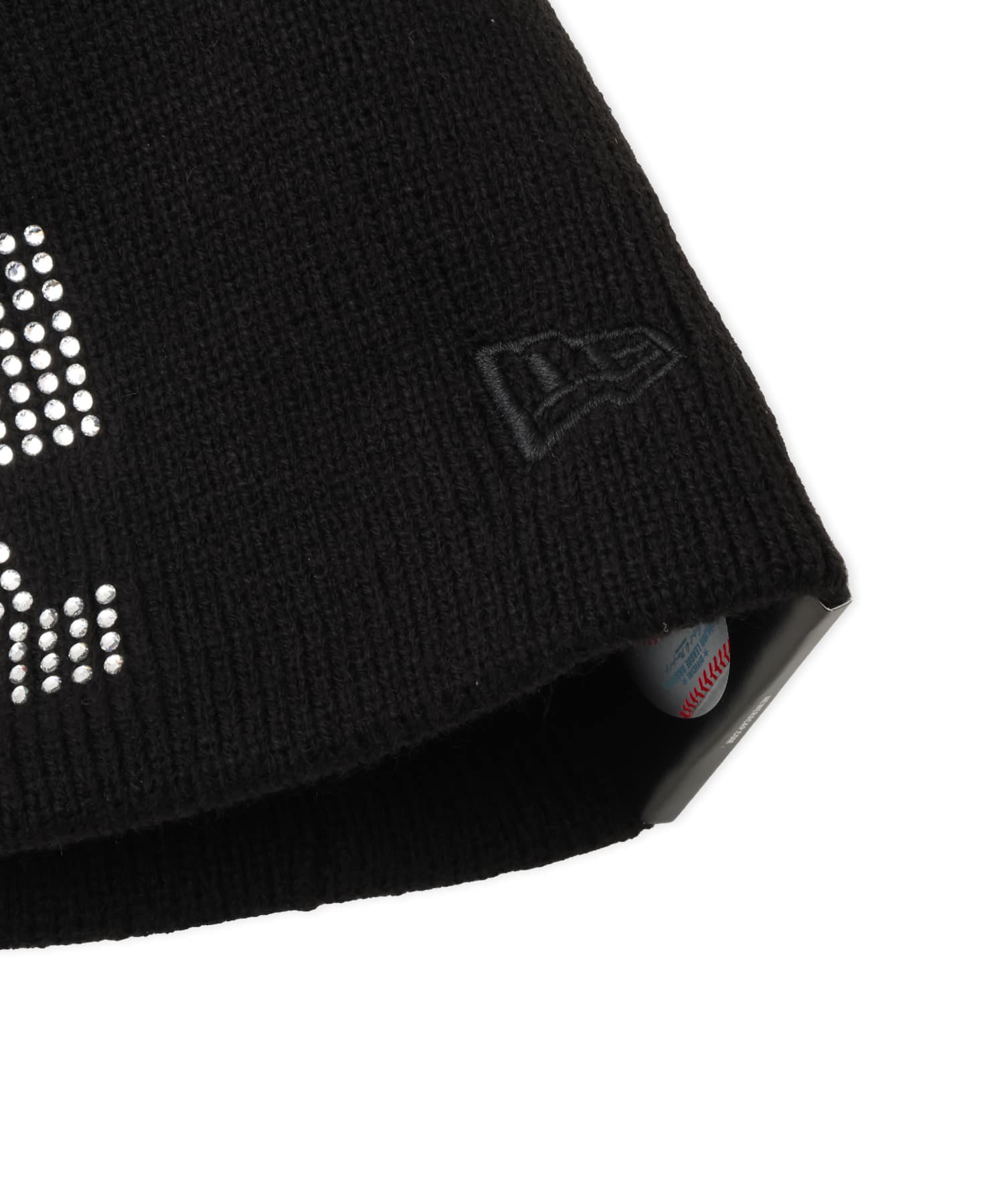 NEW ERA BASIC BEANIE Rhinestone Los Angeles Dodgers BLACKの画像