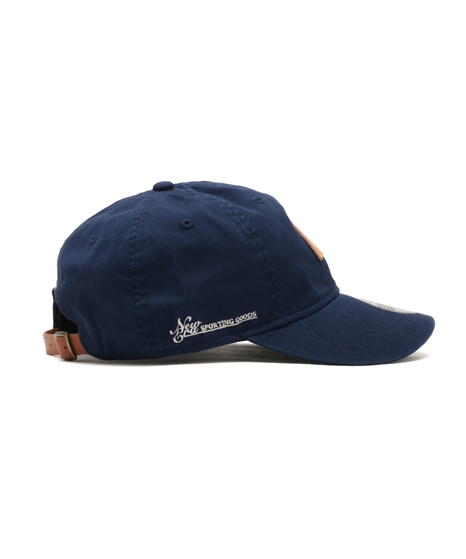 NEW ERA 9THIRTY Leather Strap Direction by Takayuki Ohashi Dog Patch NAVYの画像