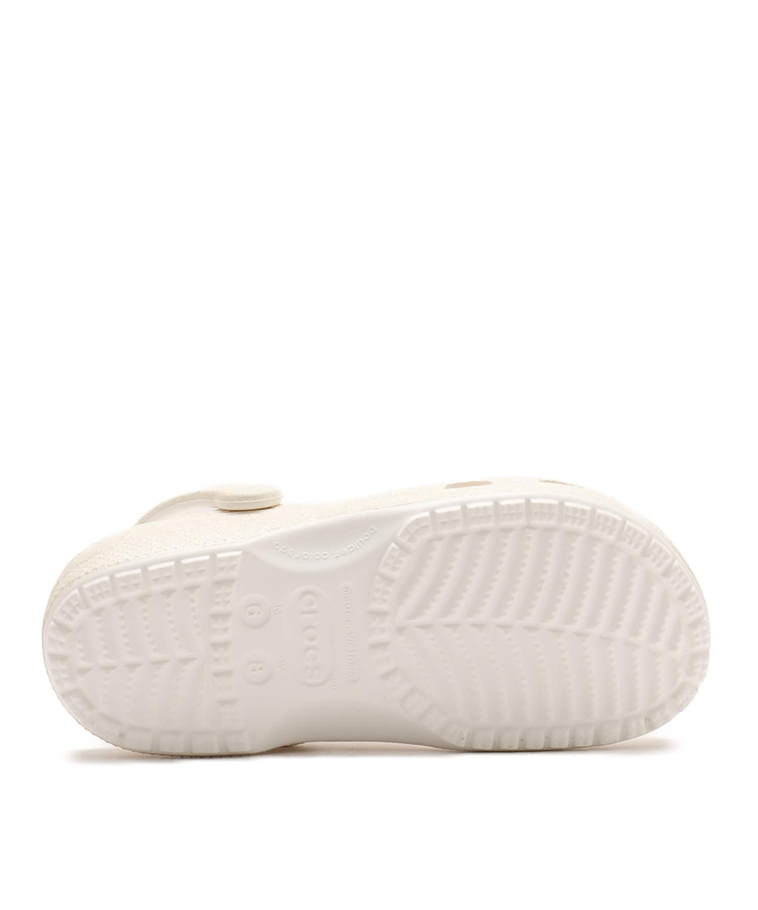 crocs Classic Glitter Clog Whiteの画像