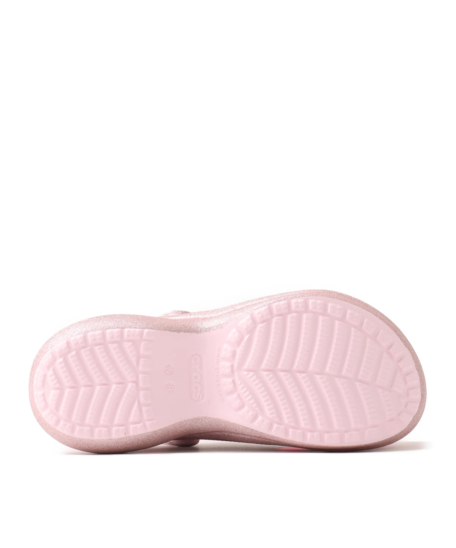crocs Bae Glitter Clog Pink Milkの画像
