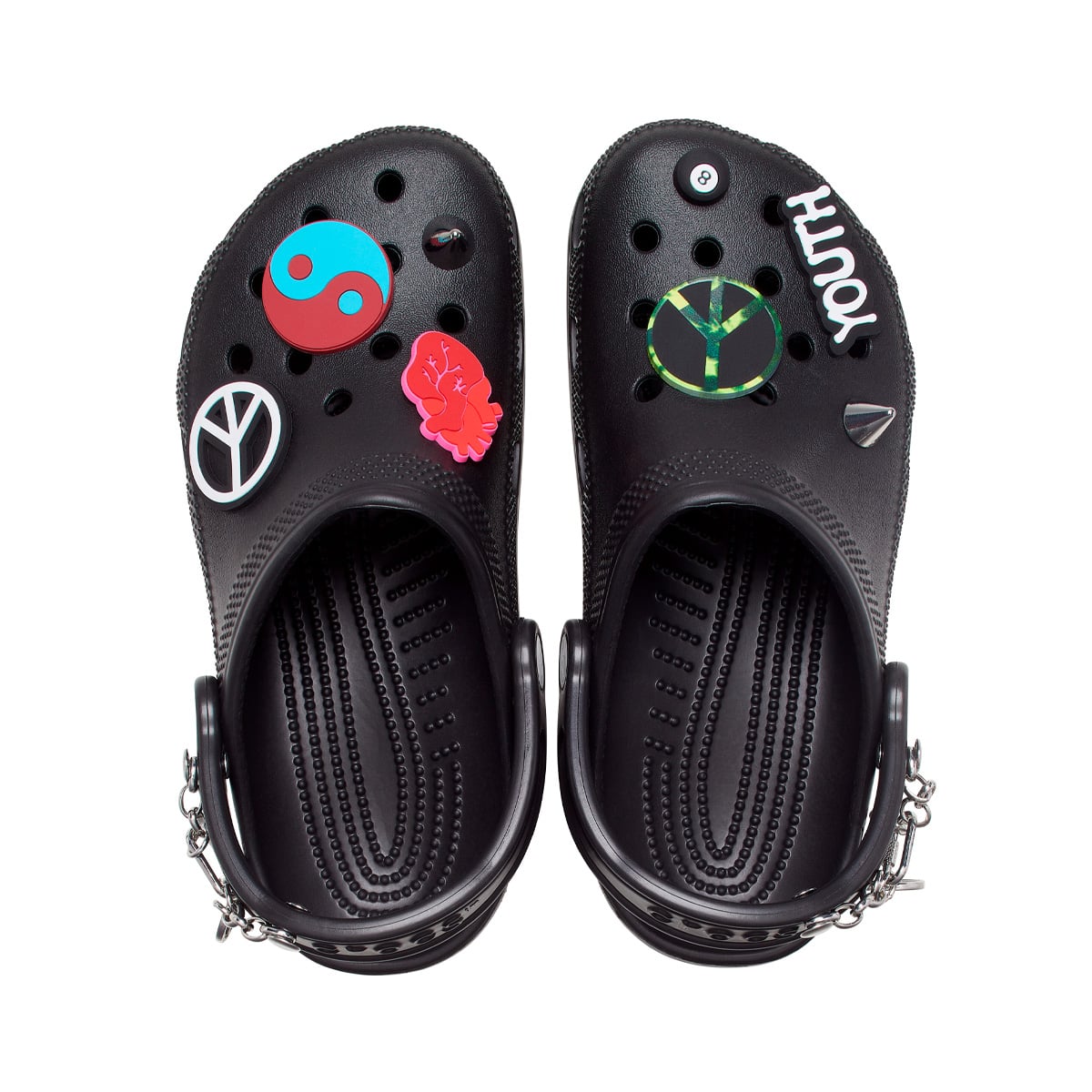 Crocs Classic Create Your Peace Clog Black の画像