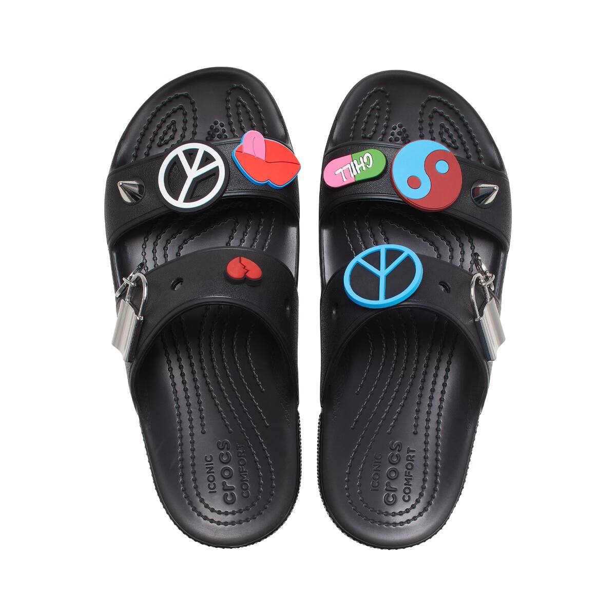 Crocs Classic Crocs Create Your Peace Sandal Black の画像