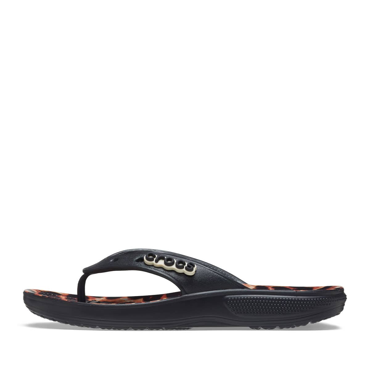 Crocs Classic Crocs Animal Remix Flip Black/Leopard の画像