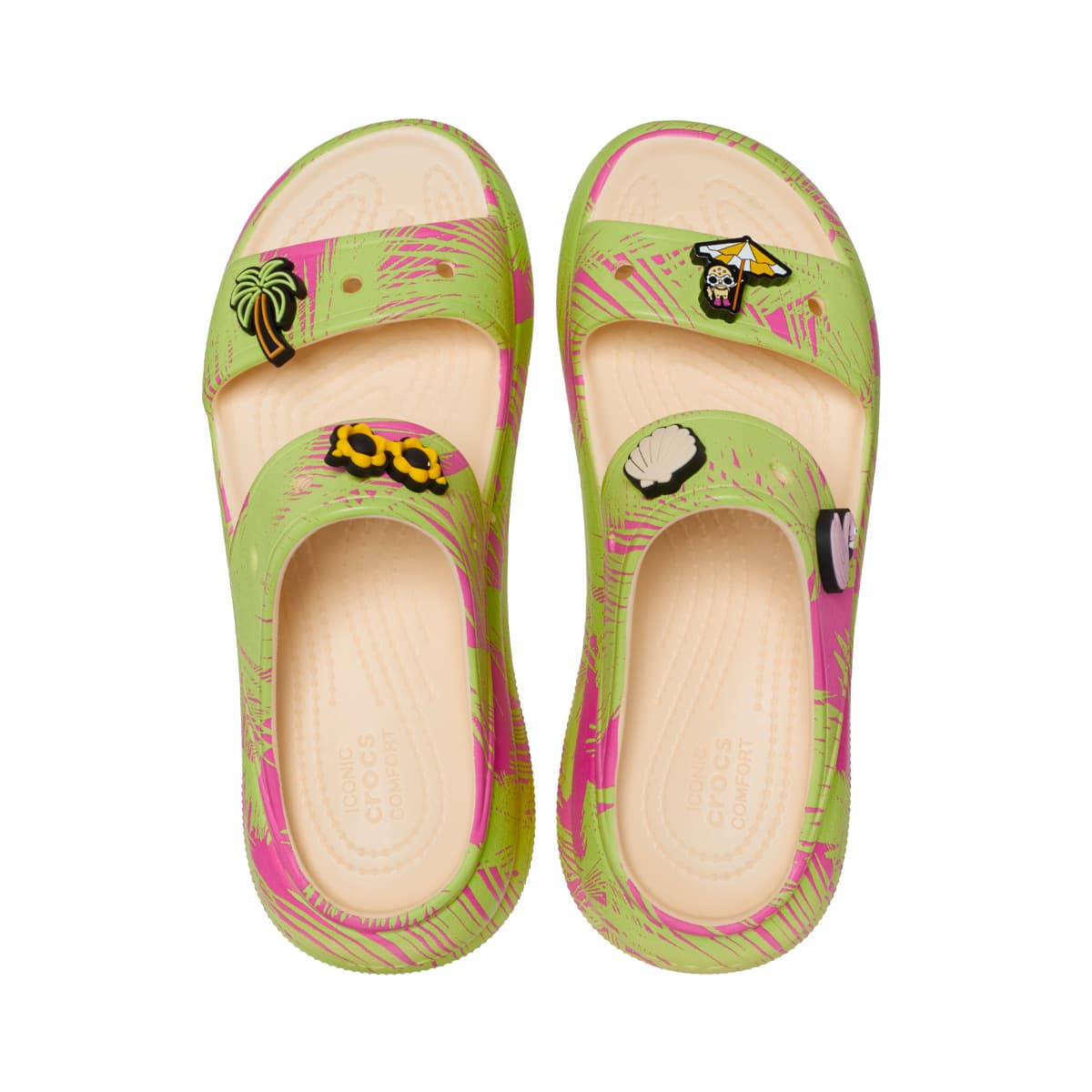 crocs ClassicCrushSpringBreakSandal Vanilla/Multi 23SS-S