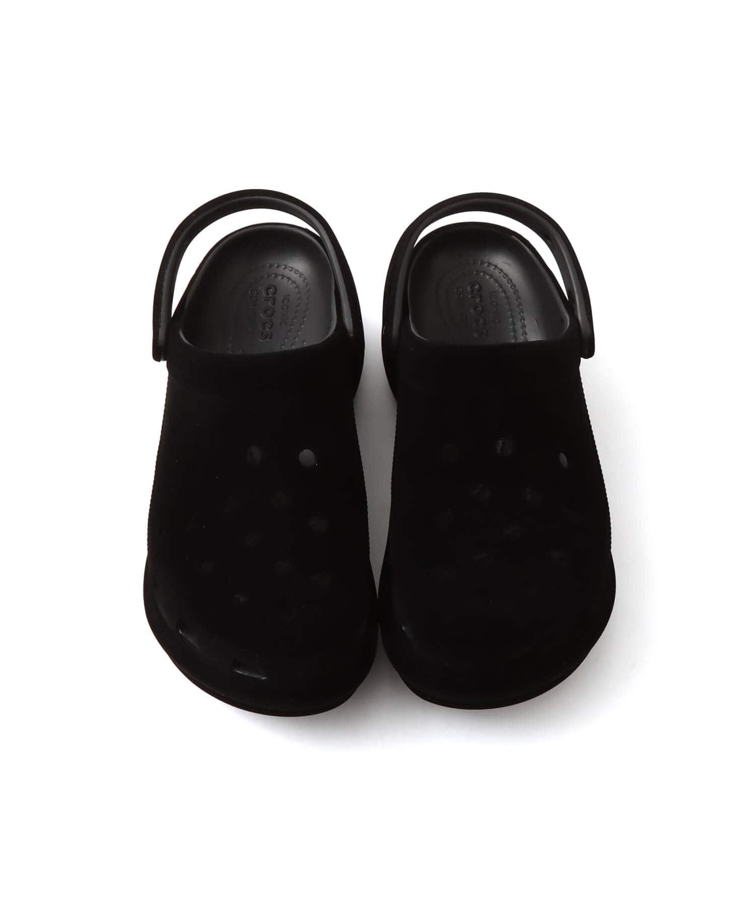 crocs Bae Velvet Clog Blackの画像