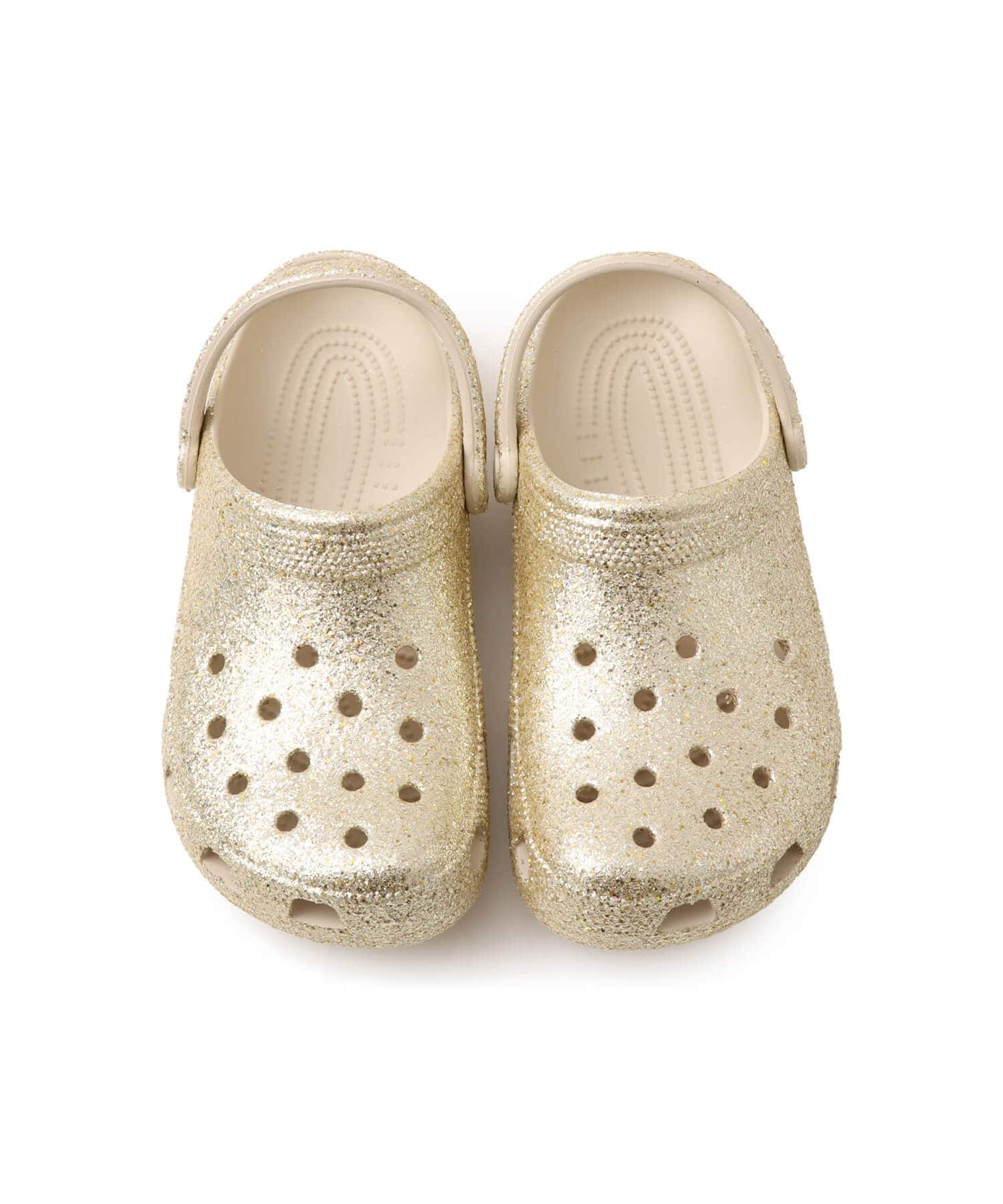 crocs Classic Chunky Glitter Clog Sandstoneの画像