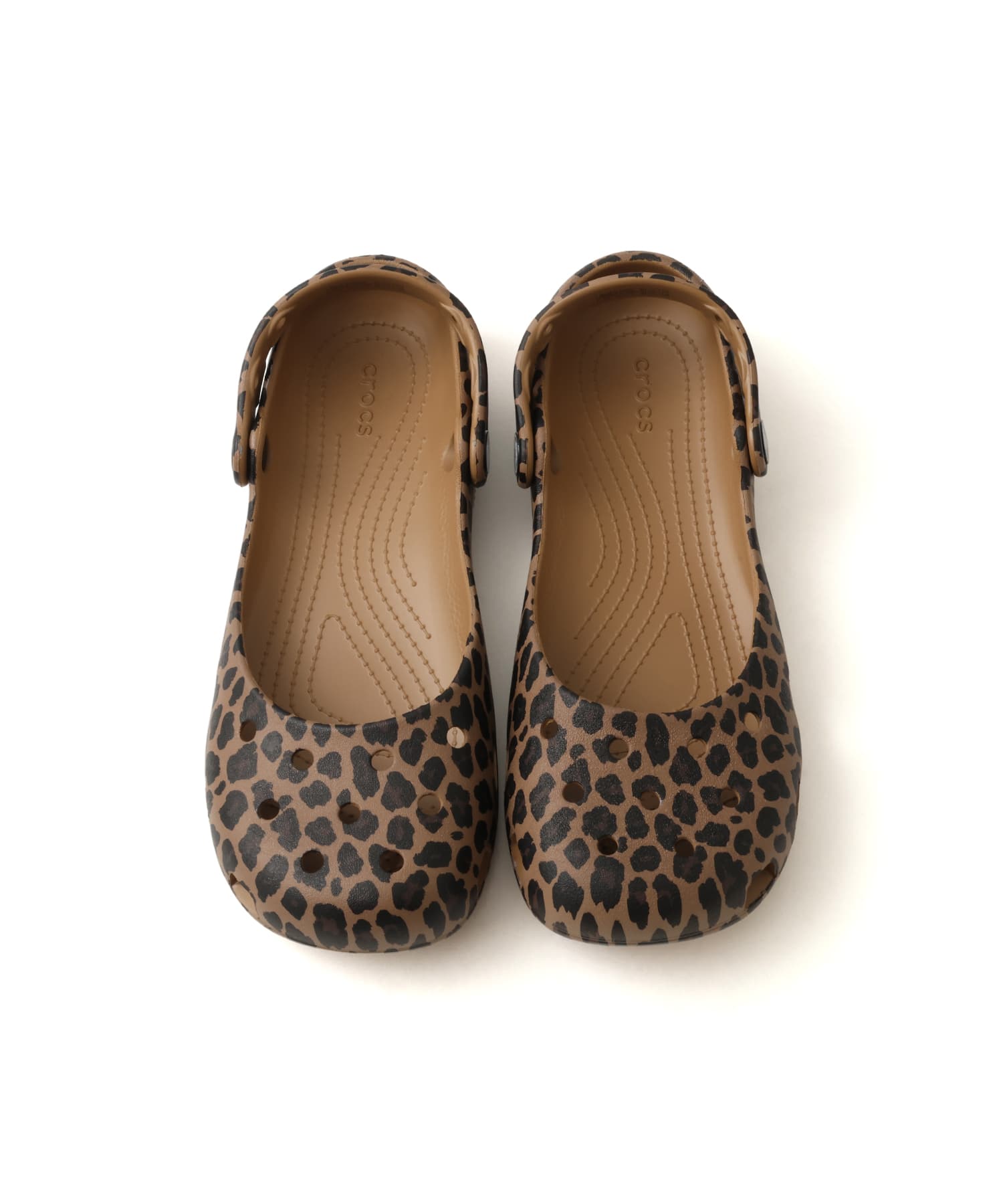 crocs Classic Animal Ballet Sepia/Leopardの画像