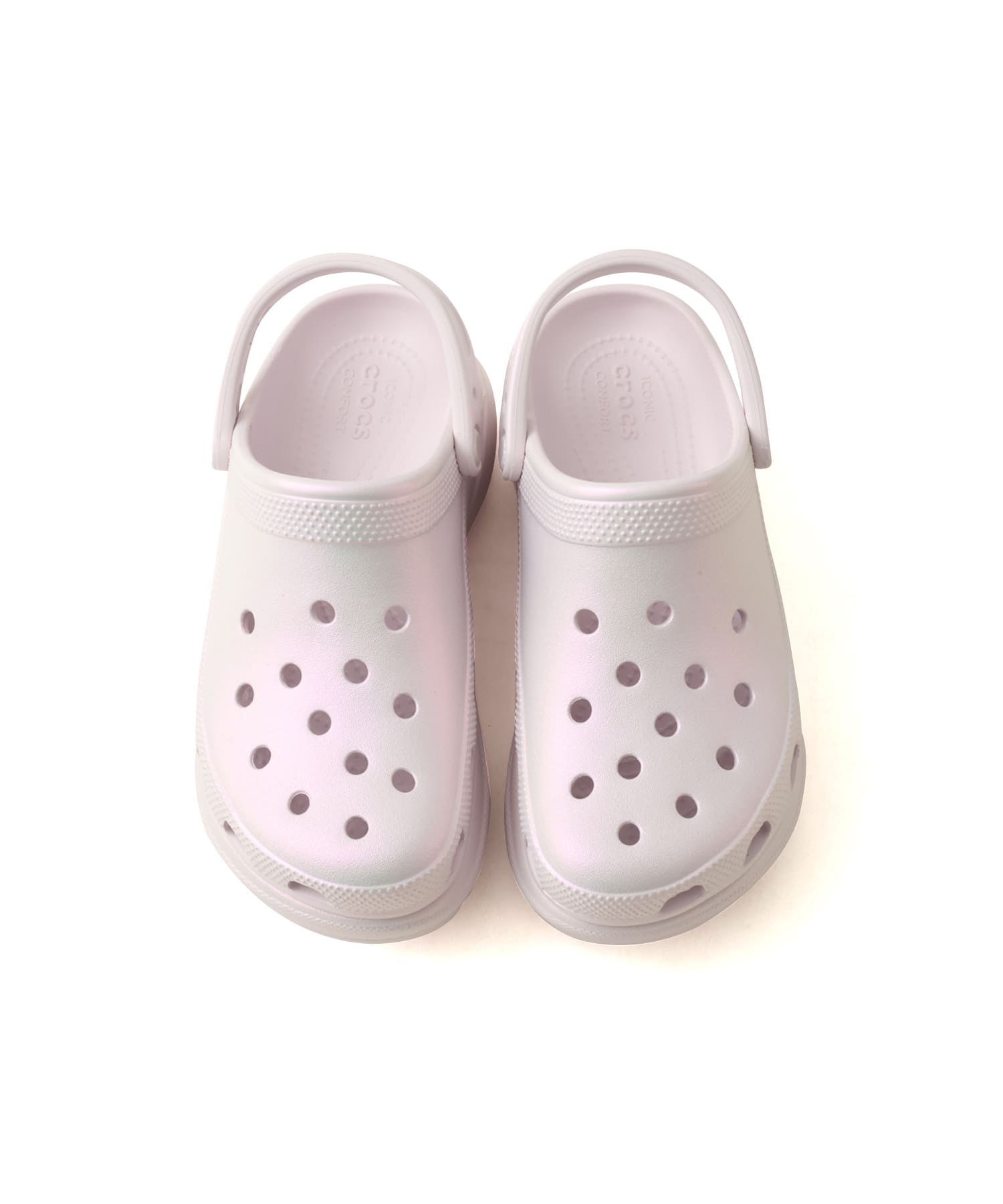 crocs Bae Iridescent Clog Grape Iceの画像