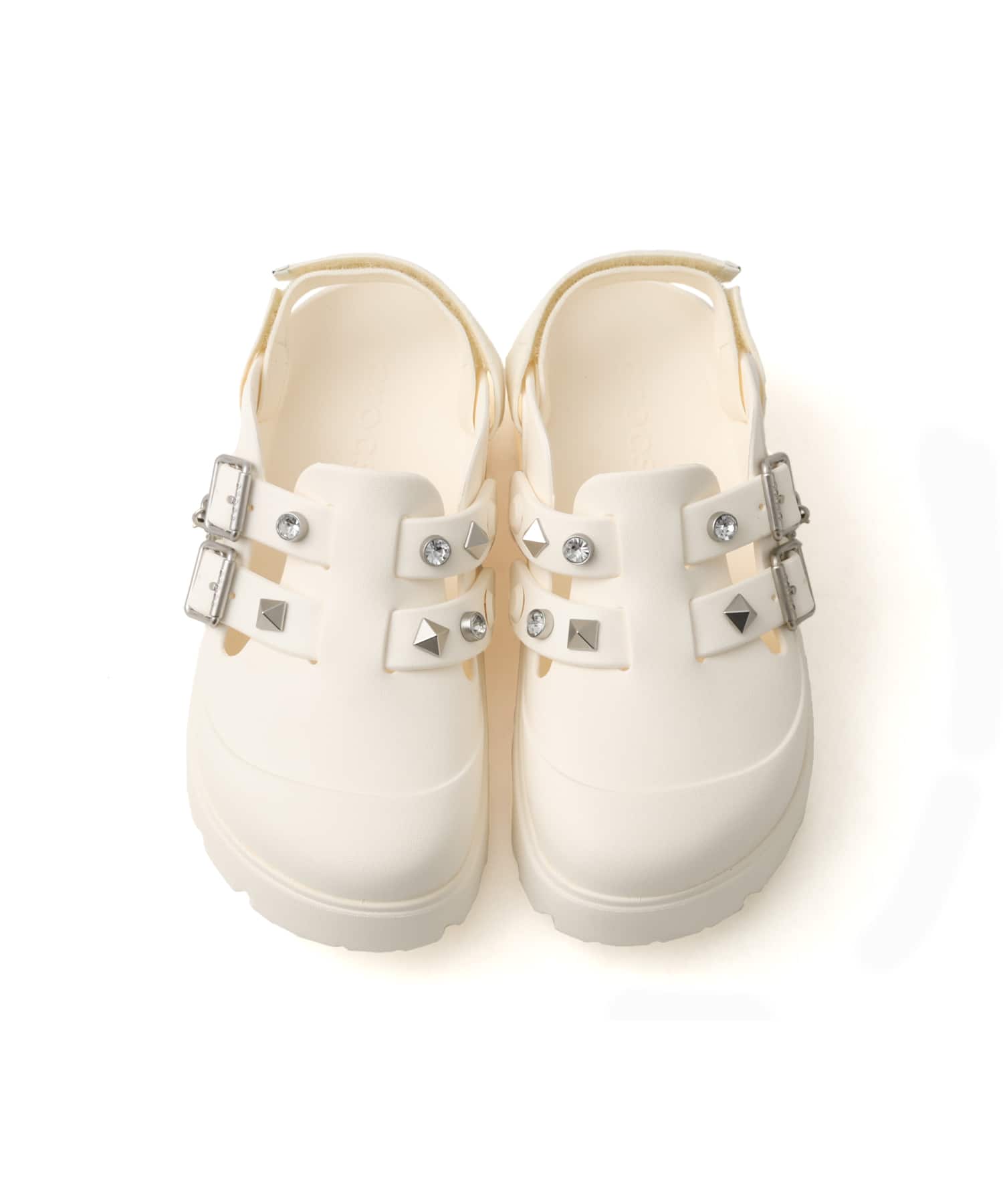 crocs Loaferette Star Studded Clog Chalkの画像