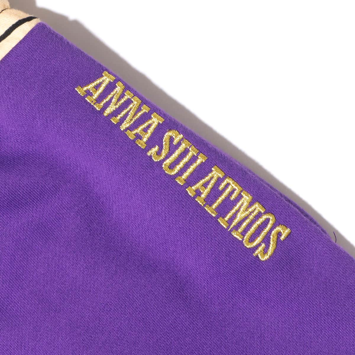 ANNA SUI x ATMOS ロゴ刺繍スウェットパンツ PURPLE 21HO-I