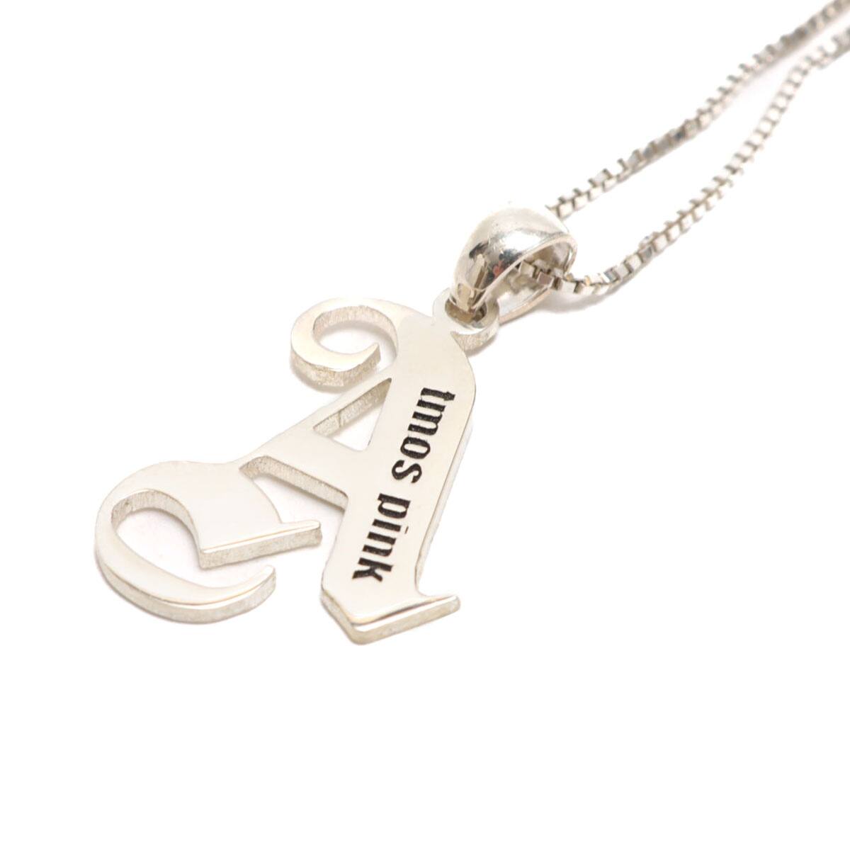 89xiiitokyo×atmos pink Aロゴネックレス SILVERの画像