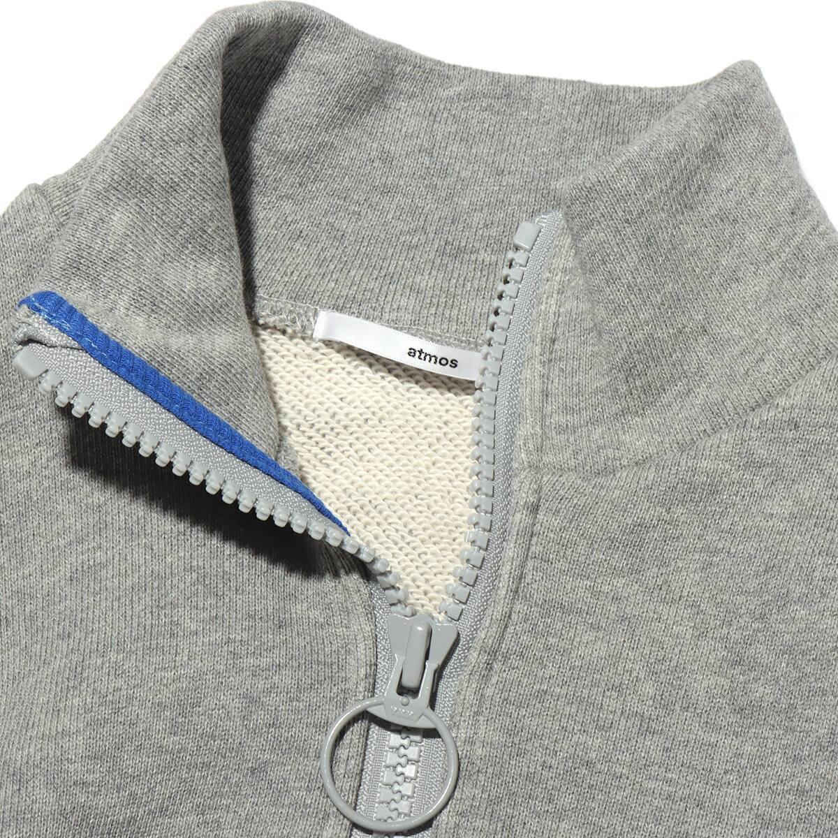 atmos pink シリコンパッチ ハイネック トップス GRAY×BLUEの画像