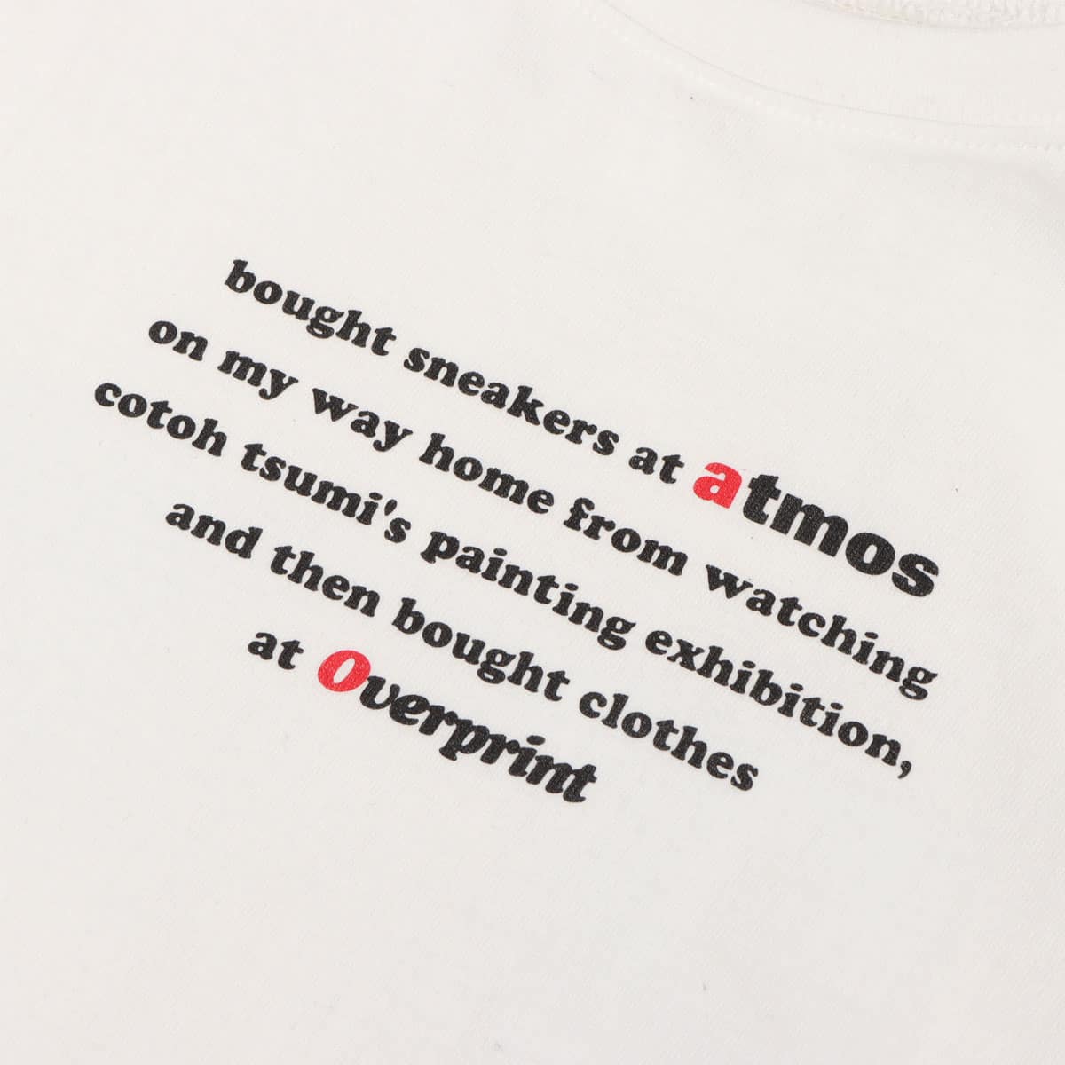 atmos pink×めるる×古塔つみ グラフィックT WHITEの画像