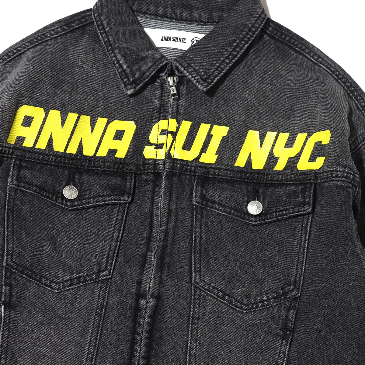 ANNA SUI NYC フロントロゴ デニムJK BLACK 22FA-I