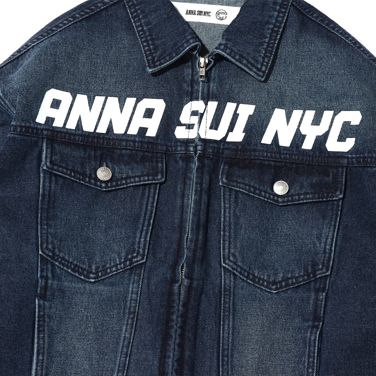 ANNA SUI NYC フロントロゴ デニムJK INDIGO 22FA-I