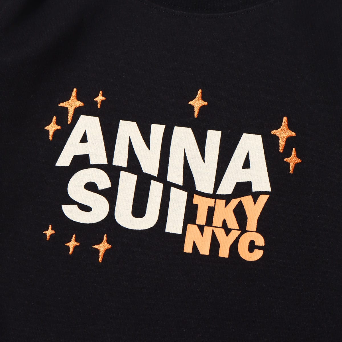 ANNA SUI Archive Y2K風ロゴ ロンT BLACK 22SU-I