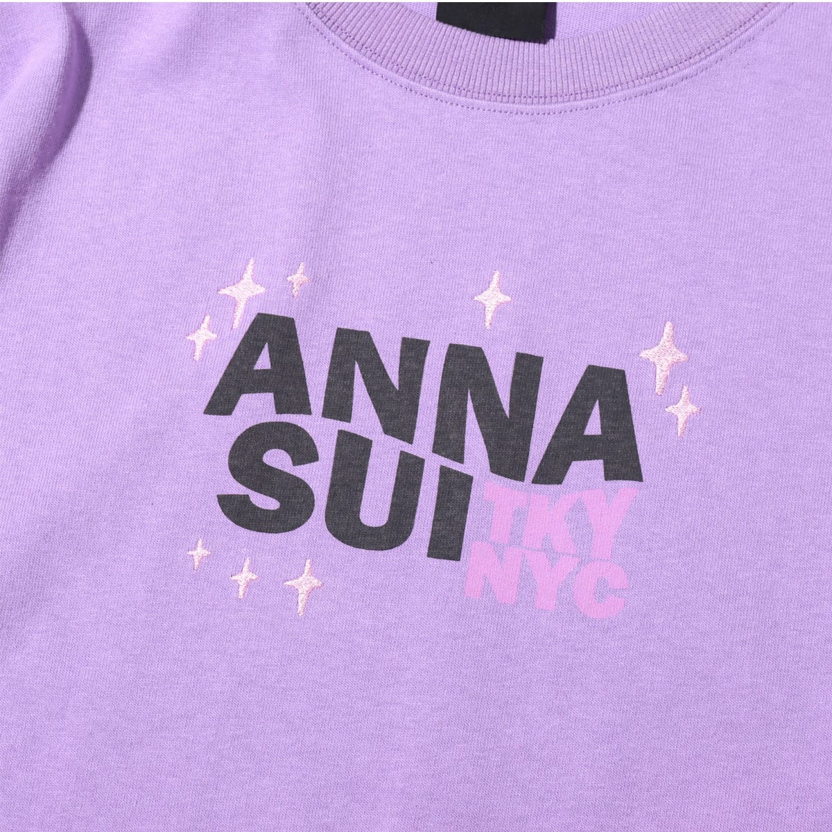 ANNA SUI Archive Y2K風ロゴ ロンT PURPLE 22SU-I