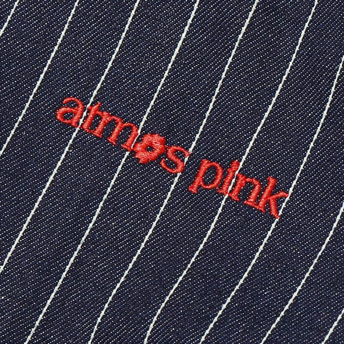 atmos pink ロゴ刺繍ステンカラージャケット STRIPE 22SP-I