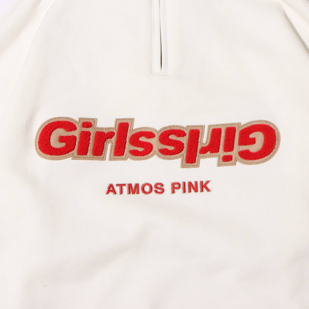 Girls2 × FILA × atmos pink コラボ ジップアップトレーナー WHITE 