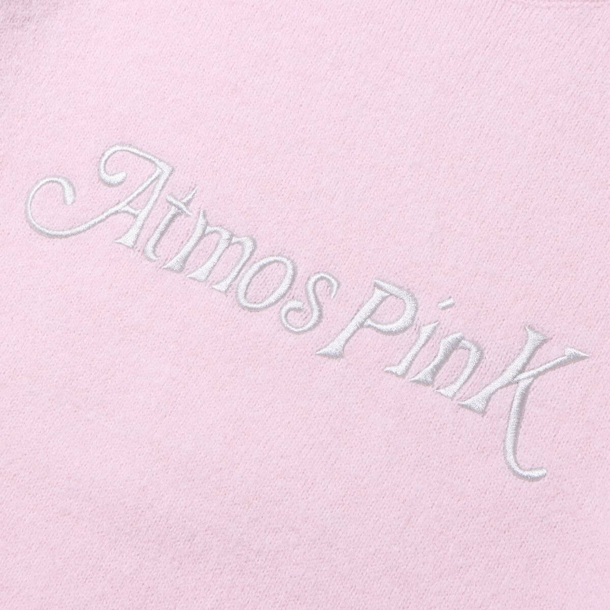 atmos pink ロゴバイカラーニットTP PINK 23FA-I