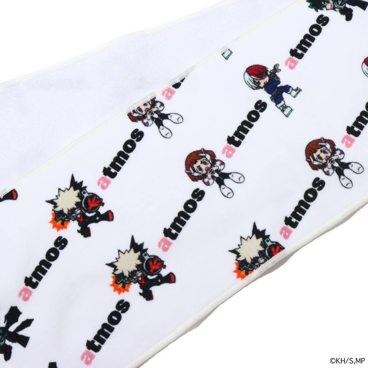 atmos pink × MY HERO ACADEMIA マフラータオル 雄英高校 1年A組 WHITEの画像