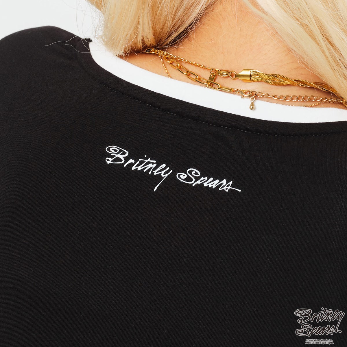 atmos pink x Britney Spears I LOVE Britney LS T-shirt BLACK の画像