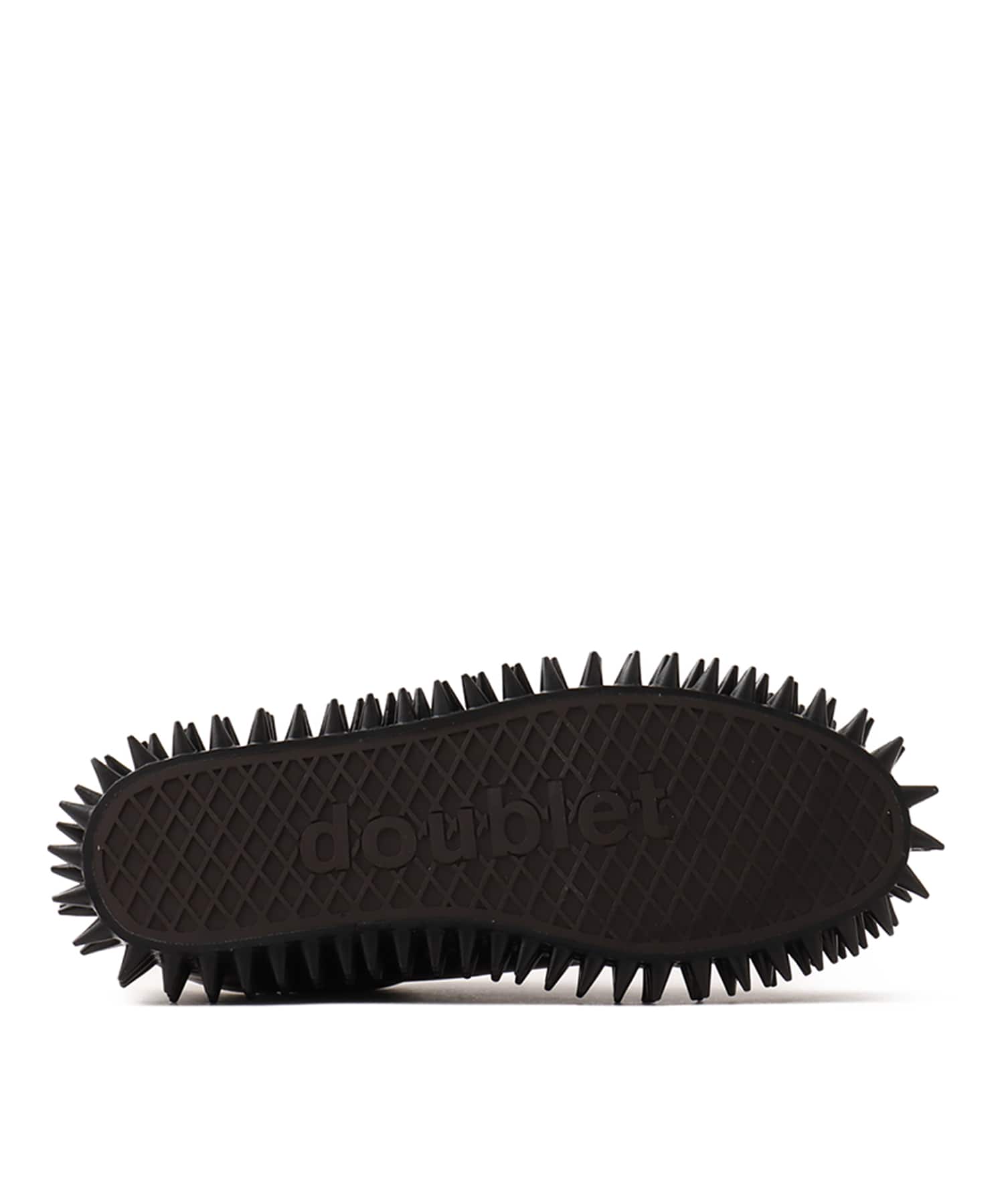 doublet SPIKY LEATHER SNEAKER BLACKの画像