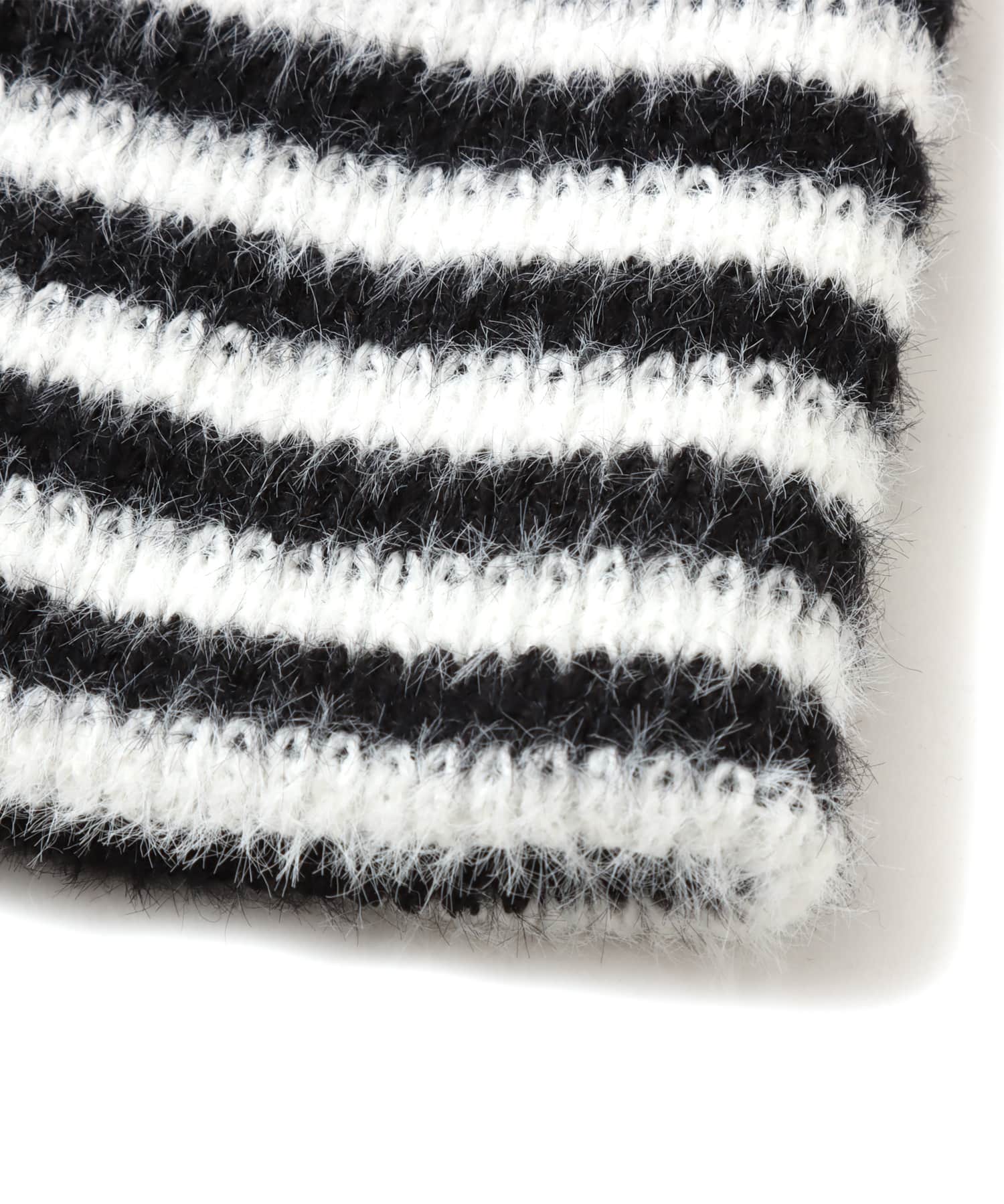 atmos pink Stripe Knit Beanie BLACKの画像