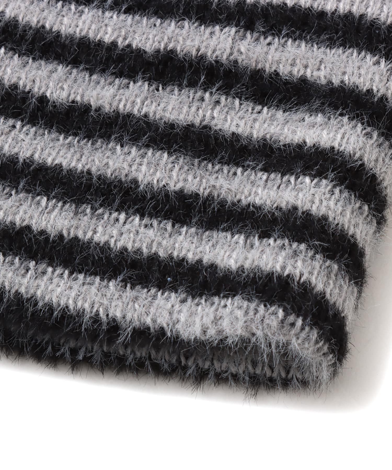 atmos pink Stripe Knit Beanie GRAYの画像