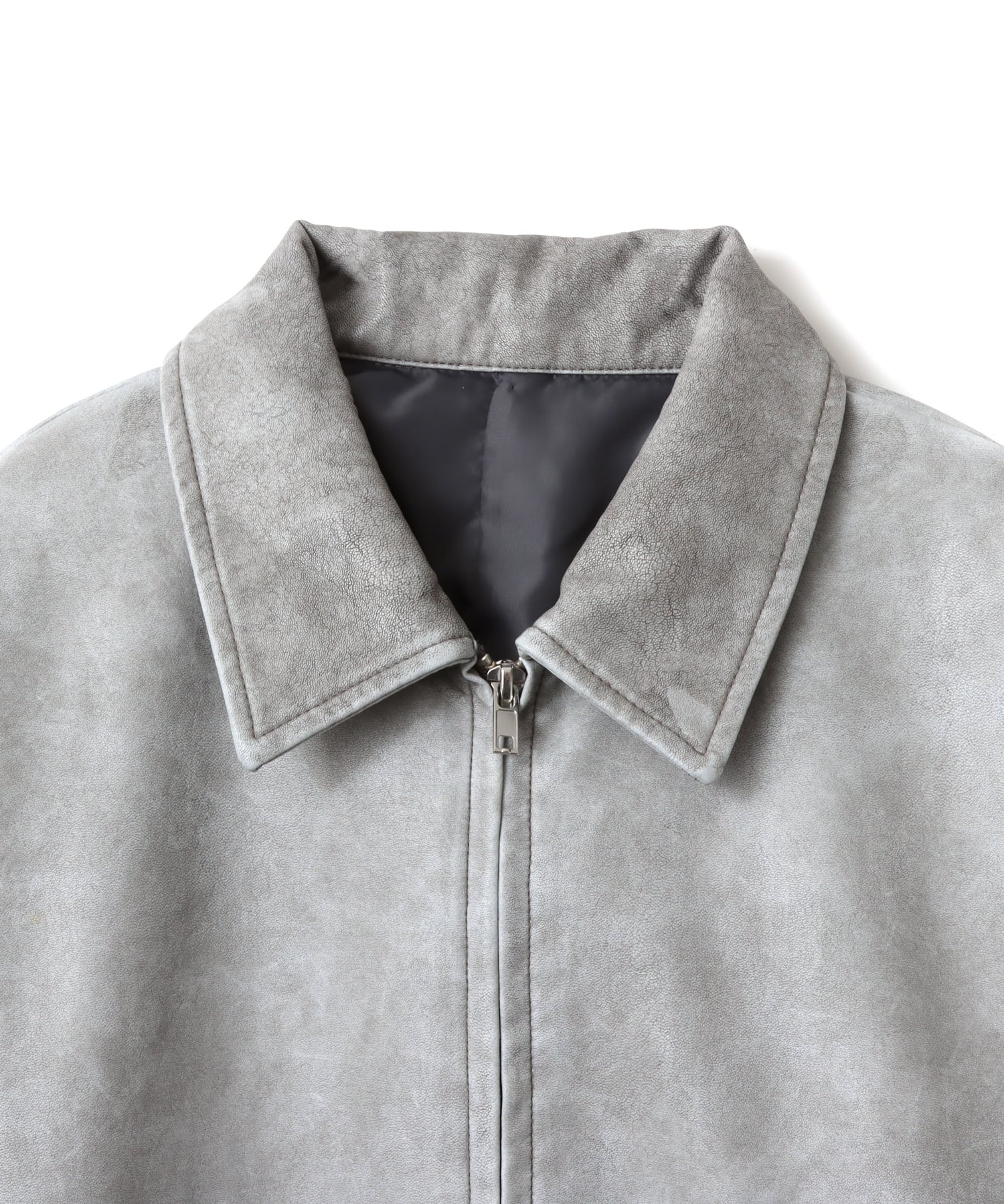 atmos pink Faux Leather Jacket GRAYの画像