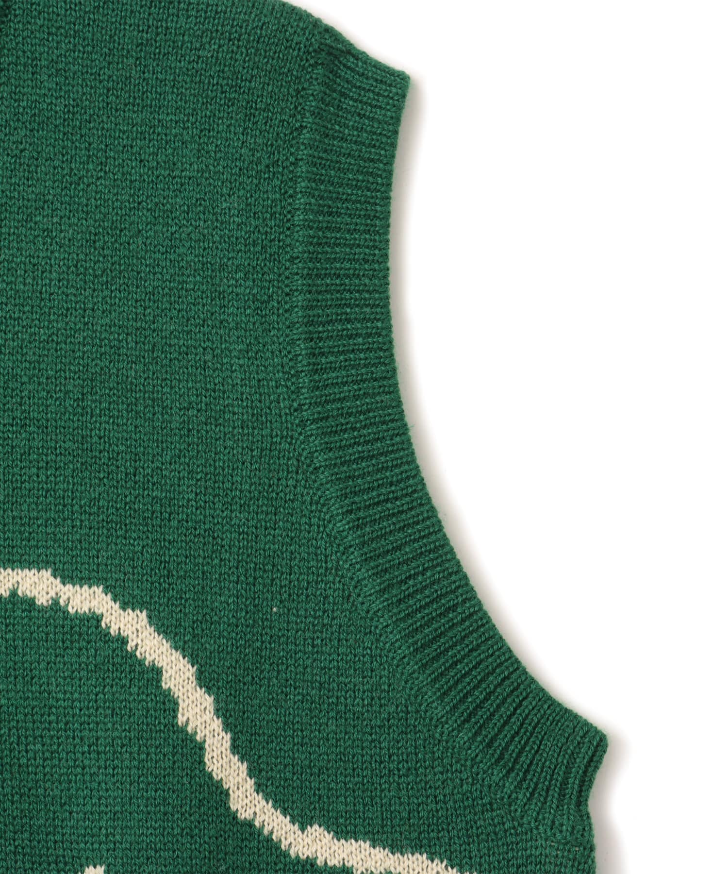 MARIA SAKURAI x atmos pink Ghost Knit Vest GREENの画像