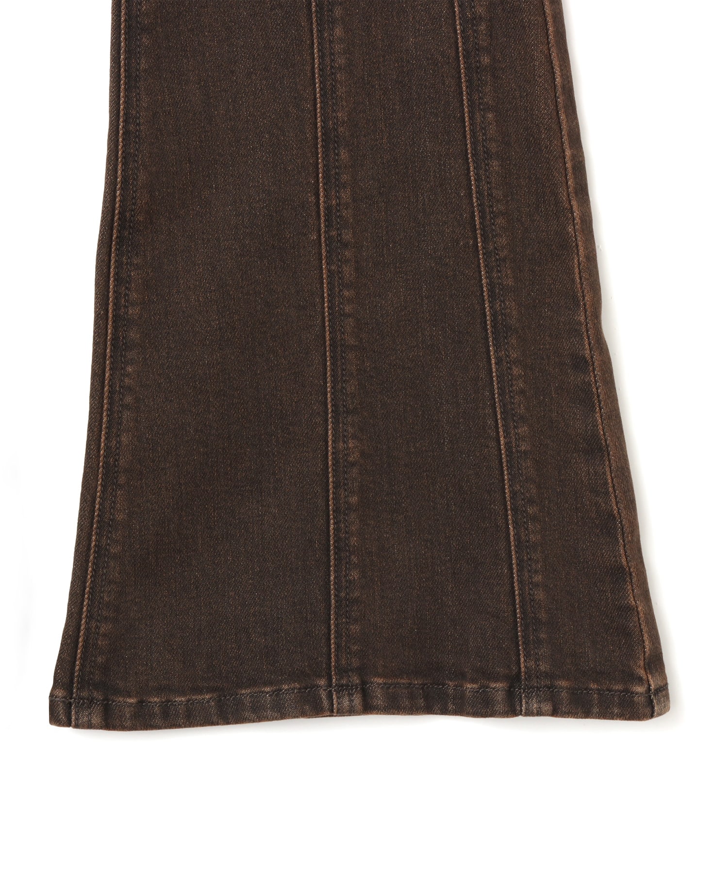 atmos pink Flare Denim Pants BROWNの画像