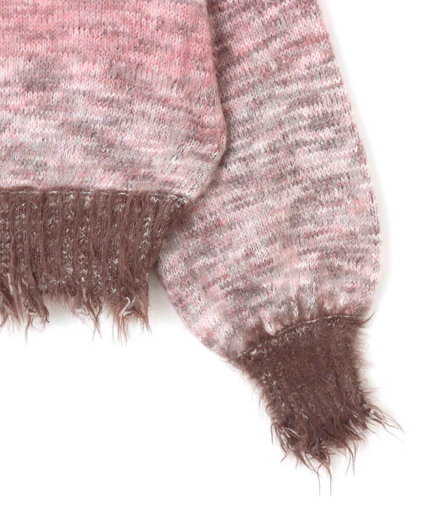 atmos pink Gradation Damage Knit Top PINKの画像